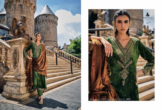 Guzarish Cinderella Velvet Designer Salwar Suits Catalog
